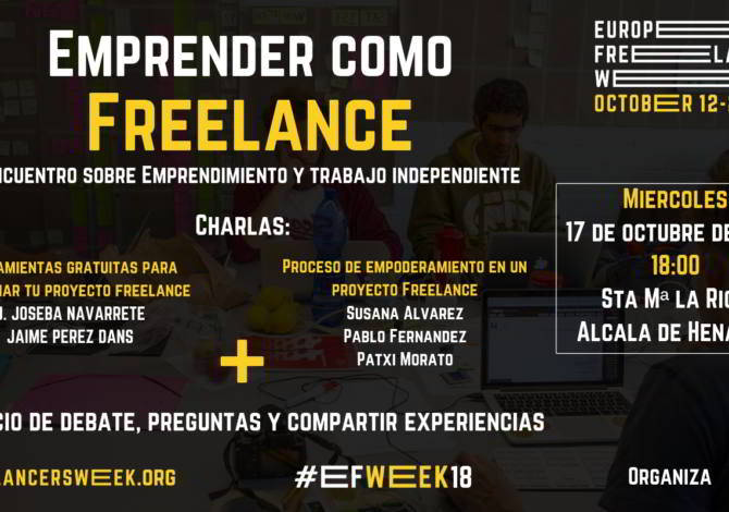 Emprender como Freelance. Freelancer Week 2018